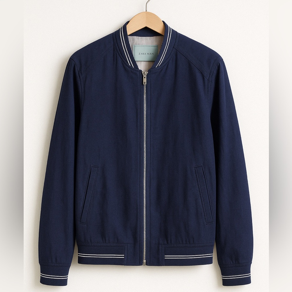 Men's Navy Bomber Jacket